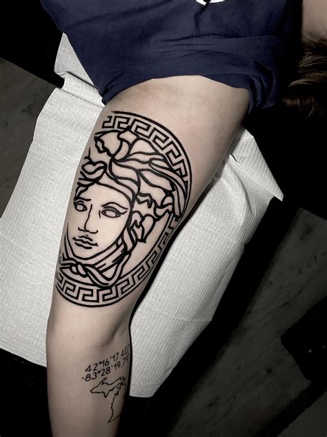 versace tattoo|medusa tattoo on vagina.